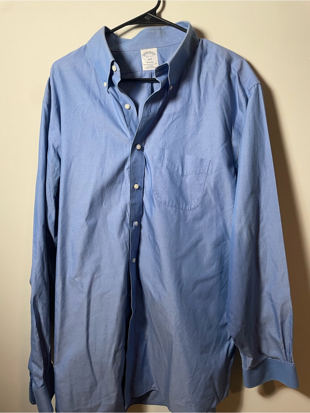 Brooks Brothers Regent shirt 17.5 6/7 blue